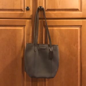 Grey coach bag not leather